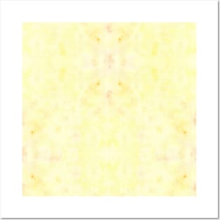 Shades of Yellow Liquid Paint - Watercolor Rain Painting Mirror Pattern Posters and Art